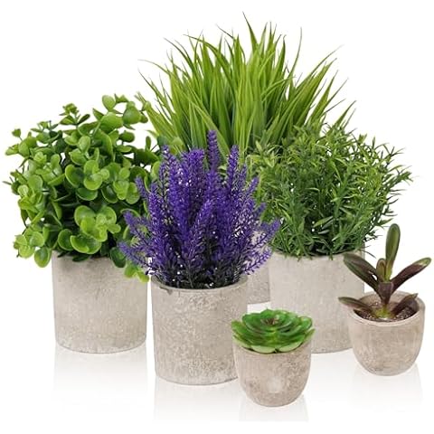 ilauke Set of 6 Mini Potted Plants Cover