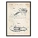 Produktbild Nacnic Basketball Schuhe Patent Poster. Poster mit Erfindungen und alten Werkzeugen.