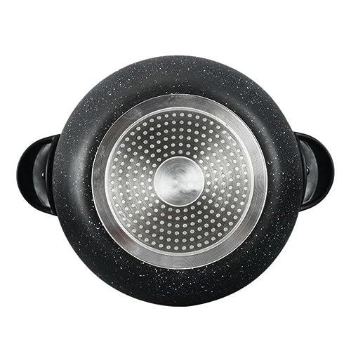 Panela a Vapor de Aluminio com Tampa de Vidro e Cesto de Cozimento (26cm)