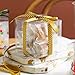 XP-ART 30 PCS Clear Favor Boxes,4 x 4 x 4 inch Plastic Clear Gift Boxes for Wedding,Birthday,Easter Mother's Father's Day Party