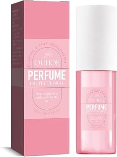 Fruity Floral Perfume Mist for Women - Long-Lasting Body Spray with Dragon Fruit & Jasmine, Light Pink Fragrance, Fresh Sweet Scent, Vegan, Cruelty-Free, Paraben-Free, Gift for Her, 90ml/3.17oz