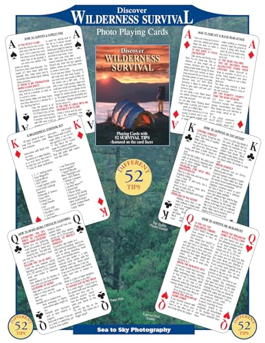 SEA and SKY Discover Wilderness Survival Playing Cards