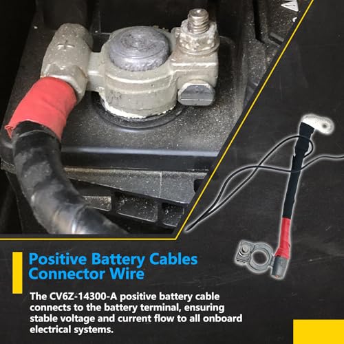 CV6Z-14300-A Positive Battery Cables Connector Wire,Compatible with 2013-2019 Ford Escape/2012-2018 Ford Focus Accessories,Replaces CV6Z-14300-A CV6Z14300A Includes Car Battery Terminal Clamp End by BSNOVT - Used condition - Image 6