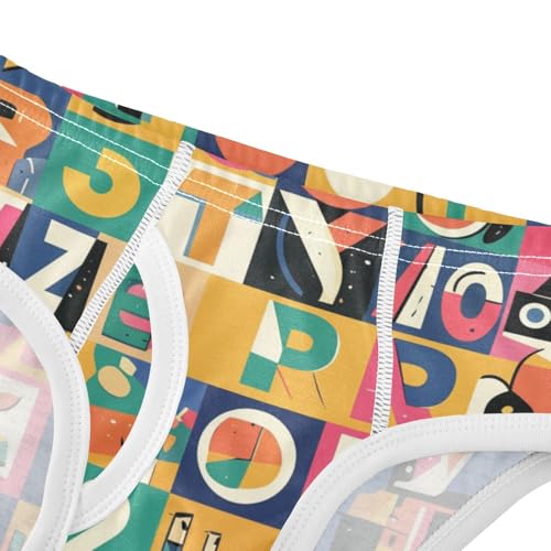 KLL Scandinavian Style Alphabet Little Boys Comfort Nighttime Underwear Cute Children Panties4