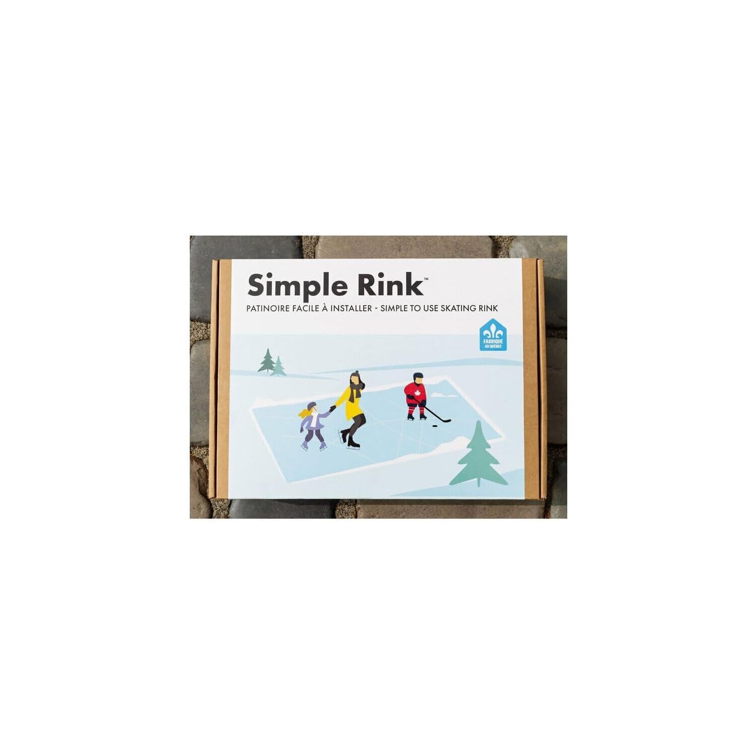 Backyard Skating Rink Simple Rink, 240" x 120" x 2", Sturdy Bag Design, Holds 23 Inches of Water for Smooth Ice Surface