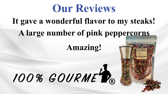 Gourmet Peppercorn Medley With Glass Grinder - Organic Black, Pink, White Peppercorns, Naturally Sterilized, Non-GMO - View #8