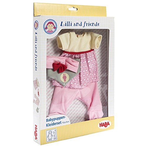 Preisvergleich Produktbild HABA 301138 - Babypuppen-Kleiderset Häschen