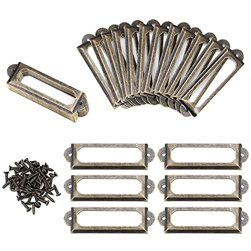 Paor 50Pcs Etiketten-Kartenrahmenhalter Bücherregale Regal...