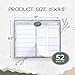 Graceful By Design Weekly Meal Planner and Grocery List Magnet Pad For Fridge or Wall - Weekly Menu Board For Kitchen and Meal Planner Magnetic with Tear-Off Grocery List Notepad - 8.5" x 11"