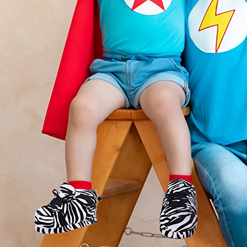 Image of Happy Feet Slippers Standard Sneaker Slippers for Men, Women, and Kids - Women Shoes, Gifts for Women, As Seen on Shark Tank - Classy Oversized House Slippers for Women with Non-Slip Rubber Soles