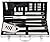 ROMANTICIST 20pc Stainless Steel BBQ Grill Tool Set for Men Women with Gift Box - Complete Outdoor Barbecue Grilling Accessories Kit in Aluminum Storage Case