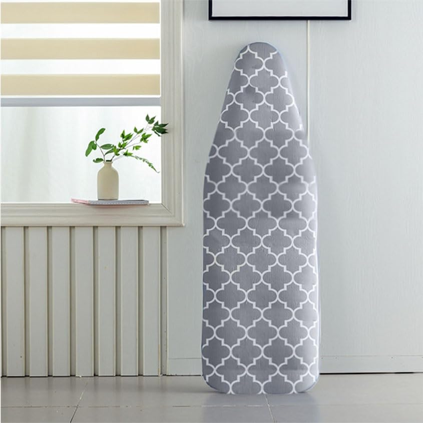 Copriasse da Stiro, Copriasse da Stiro Standard con Bordo Elastico e Chiusure a Strappo, Copriasse da Stiro in Cotone(135x56cm)