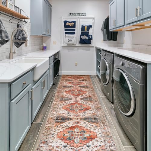 Aopota Runner Rugs for Hallway Non Slip Kitchen Runner Rug Washable Boho Carpet Runner for Hallway Bedroom Entryway