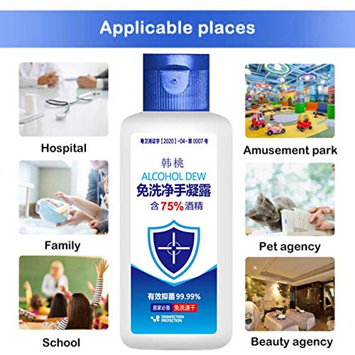 image for Peyan 75% Alcohol Disposable Hand Sanitizer Gel 50ml, Kills 99.99% Ger