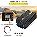 VEVOR Power Inverter, 2500W Modified Sine Wave Inverter, DC 12V to AC 120V Car Converter, with LCD Display, Remote Controller, LED Indicator, AC Outlets Inverter for Truck RV Car Boat Travel Camping