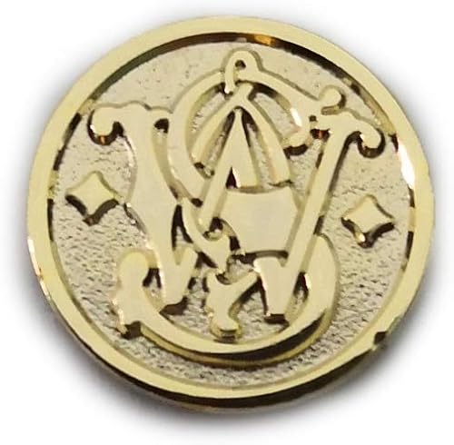 Nuevo 2 medallones personalizados Smith y Wesson Grips .18K chapado en oro de 18 quilates, medallones de 0.591 in