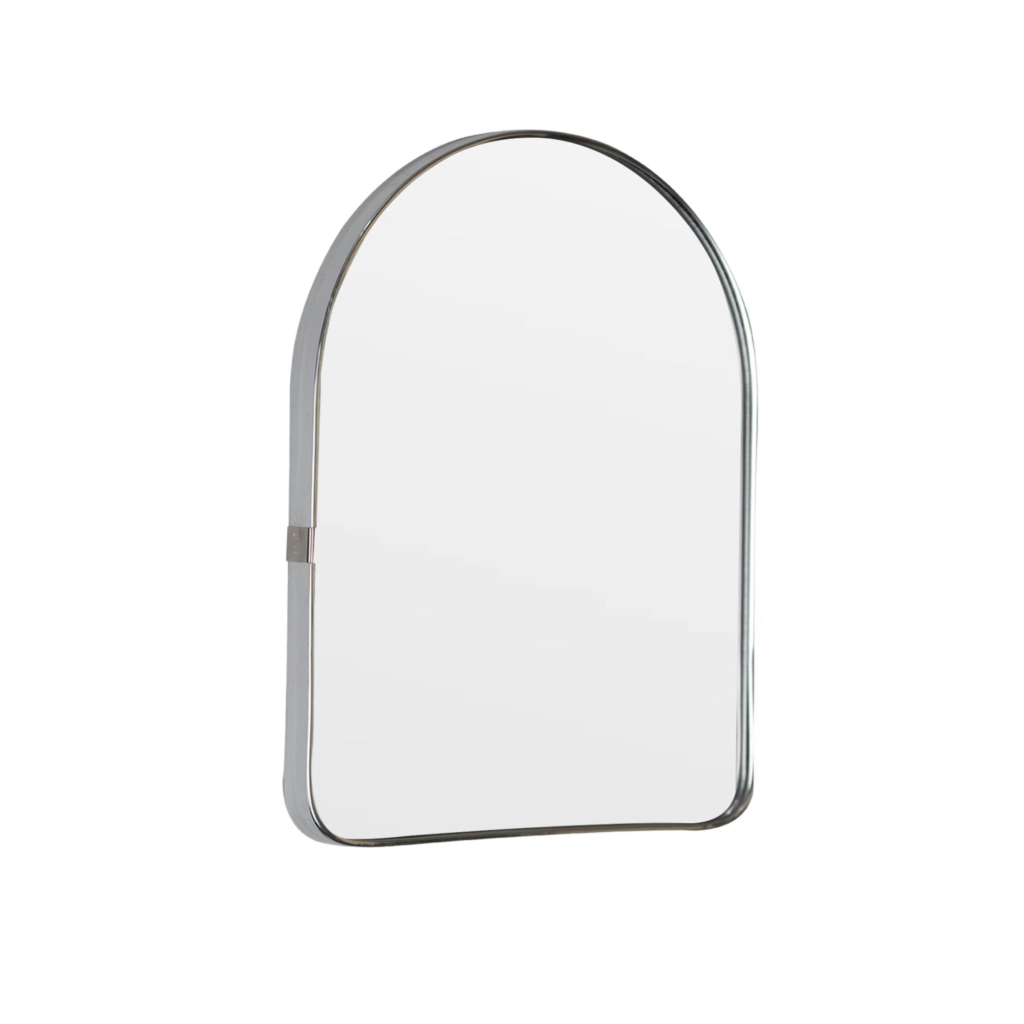 Funly mee Arched Wall Mirror, Wall-Mounted Plastic Mirror, for Bathroom and Vanity (Sliver, 30 x 40CM)