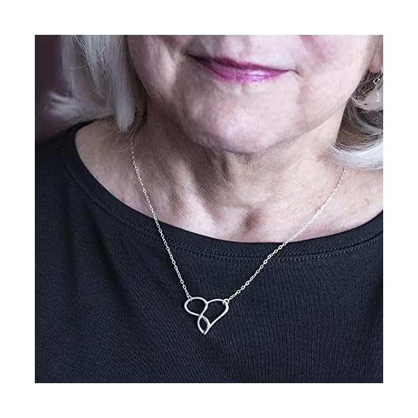 EFYTAL Mothers Day Grandma Gifts, 925 Sterling Silver Infinity Heart Necklace for Grandmother/Mother/Daughter/Granddaughter, Mom Necklaces for Women, Birthday Gift, Mother's Day Jewelry