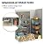 UDPATIO Outdoor Storage Shed 5x3 FT, Resin Garden Shed for Bike, Garbage Can, Tool, Plastic Outside Sheds & Outdoor Storage Storage Box with Lockable Door for Backyard, Patio, Lawn, Sandstone