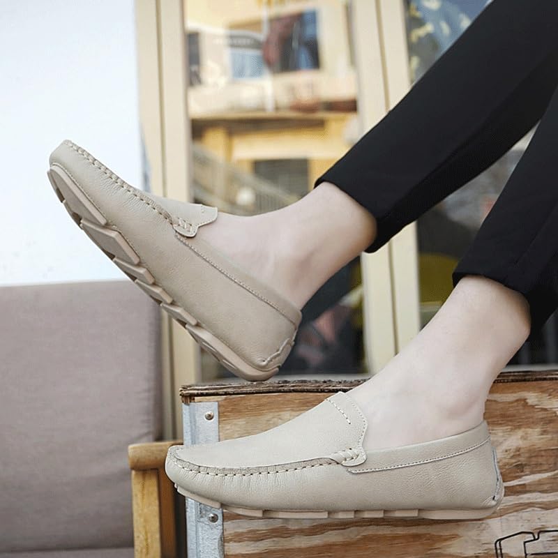Shoes Men's Classic Slip-on Loafers Low-top Soft-Soled Round-Toed Oxford Shoes Men Versatile Casual Shoes for Travel Shopping Driving3