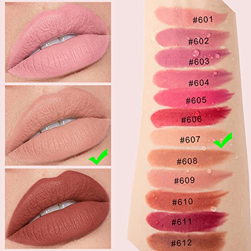 Nude Lipstick Matte Lipstick Long Lasting, Waterproof Non Stick Cup Velvet Lipstick Lip Gloss, Not Fade Non Drying Lipstick for Girls Women - Image 6