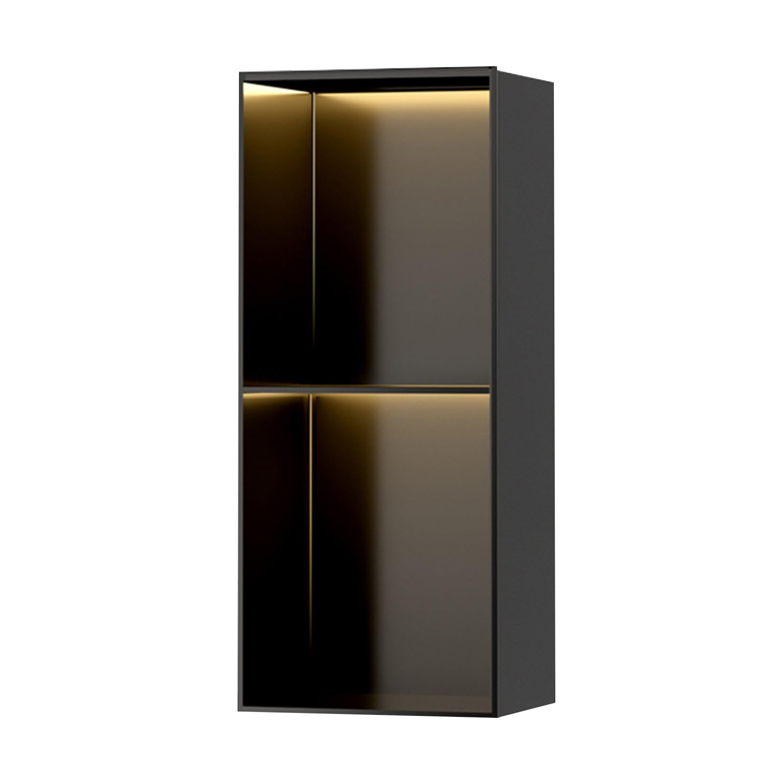 QUSYZD Matte Black Stainless Steel Shower Niche - Recessed Wall Shelf for Bathroom Storage, Over Mount Installation, 120x28x12.5cm - Stylish & Durable Shower,Black-70x28x12.5cm