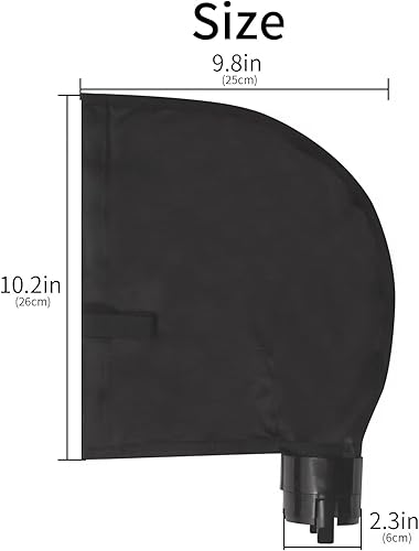 Miniatura 6 de UCEDER Bolsa de repuesto negra para limpieza de piscinas, bolsa de filtro de residuos de nailon con cierre de velcro compatible con limpiador de