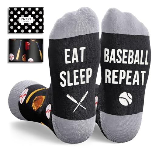 Zmart Eat Sleep Baseball Socks