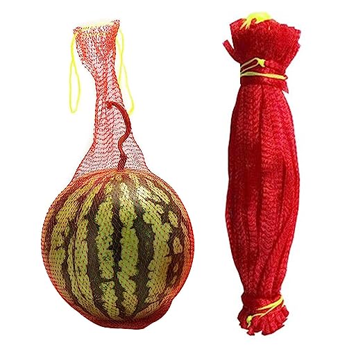 PW TOOLS sandía, Paquete 100 Bolsas Hamaca melón, Red sandía, hamacas Frutas Extra Gruesas, Bolsas protección melón, Suministros jardín para Frutas, Plantas, Flores(35-60 cm)