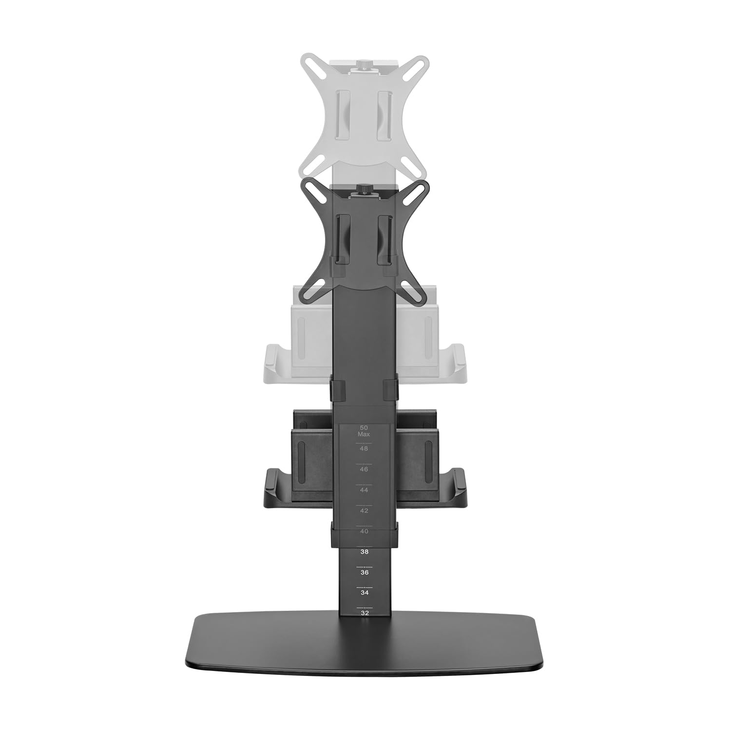 AISENS Supporto Da Tavolo Eco Girevole E Inclinabile Per Monitor/TV E Mini Pc 8kg Da 17-32. Nero
