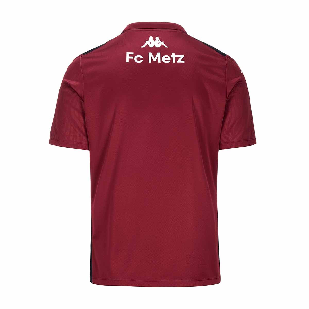Kappa - Polo Abiang Pro 8 FC Metz 24/25 Grenat pour Garçon - Rouge - Taille 10Y