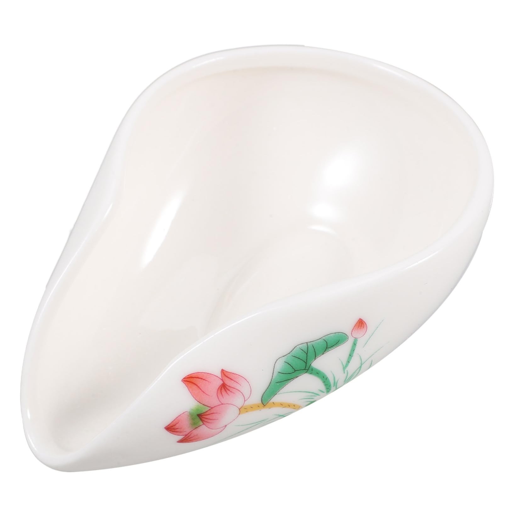 Mikinona Vintage Ceramic Tea Scoop Handmade Porcelain Loose Tea Spoon Practical Tea Shovel for Gong Tea Ceremony Home Accessory for Tea Lovers