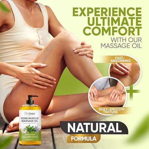 Lifebox Essentials Massage Oils - 100% Pure & Natural - Massage Therapy for Muscles & Joints - Massage Therapy Oil for Soreness & Stiffness - Image 7