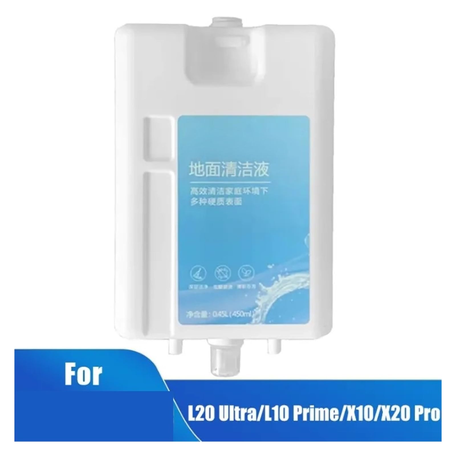 Solución limpiadora de pisos con aroma fresco y duradero líquido 450 ml | Compatible con Dreame L20 Ultra/L10 Prime/X10/X20 Pro Plus, accesorios de limpieza de repuesto for aspiradora