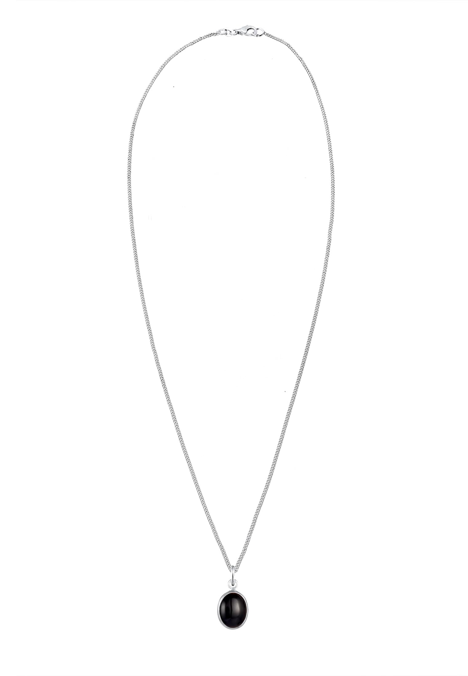 Elli Halskette Damen Edelstein Anhänger mit Malachit 925 Silber