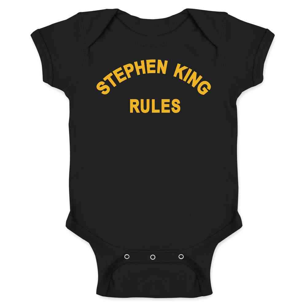 Funny Retro 80s Horror Movie Infant Bodysuit for Baby Geeks Black 6M
