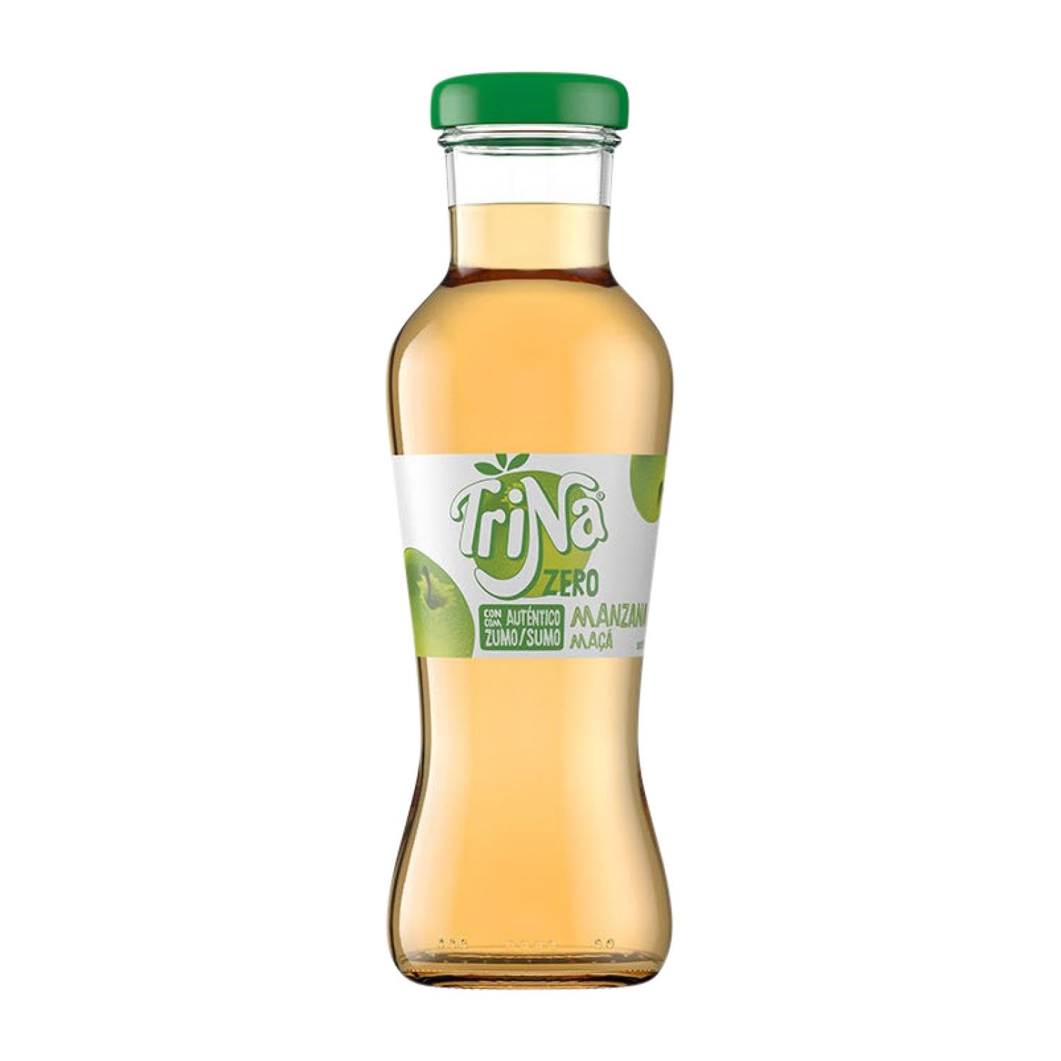 Refrescos y Mixers Caja de 24 unidades Trina Manzana Zero Botellín 25 cl