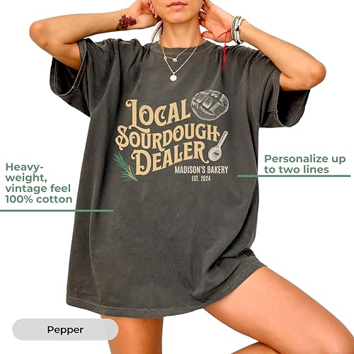 Custom Sourdough Shirt for Women and Men - Personalized Sourdough Gift & Accessories - Vintage Style Homestead Gifts4