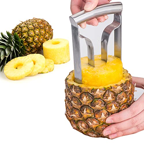 Simplify Your Pineapple Preparation with the Stainless Steel Pineapple Peeler - Enjoy Perfectly Sliced and Cored Pineapples Every Time! pineapple corer