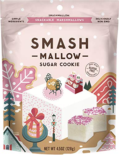 Sugar Cookie by SMASHMALLOW | Snackable Marshmallows | Non-GMO | Organic Cane Sugar | 100 Calories | (4.5 Ounce)