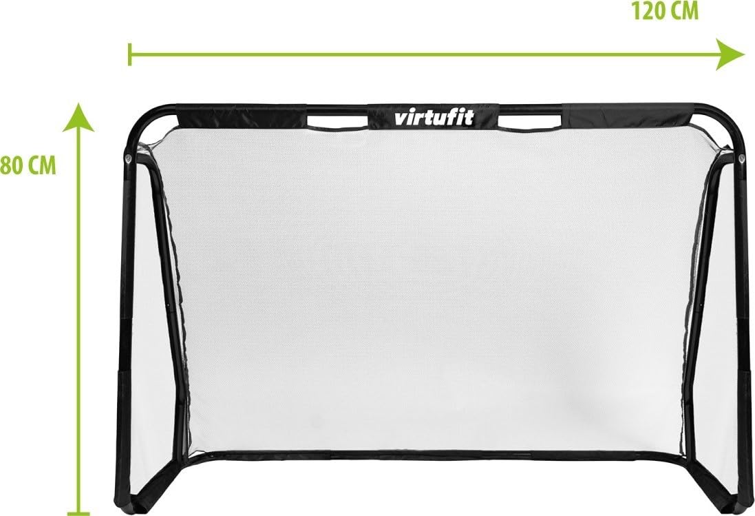 VirtuFit Bramka do piłki nożnej Pro - bramka - 120 x 80 cm - bramka piłkarska do ogrodu