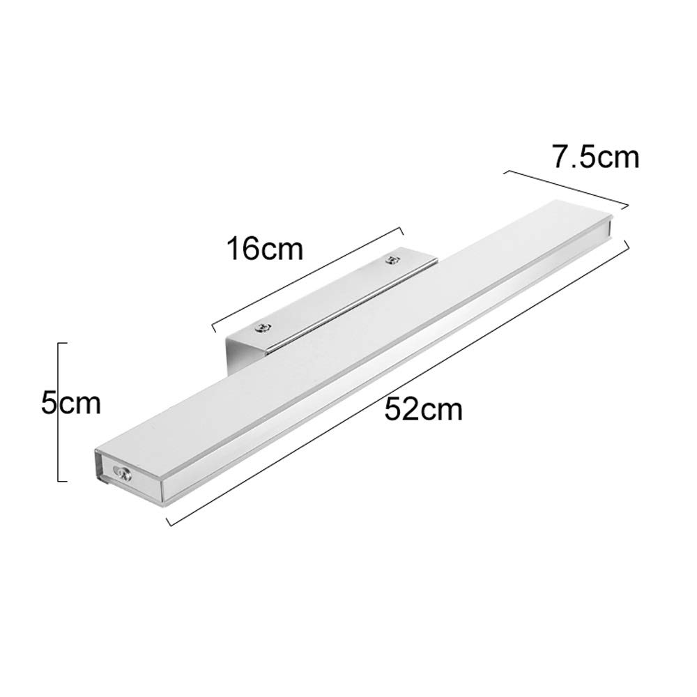 Led Luce Anteriore Specchio, Lanterna da Bagno, Luci Trucco, Lampada Armadio Specchio Facile Installazione Specchio Illuminazione a Parete/12W 3000K