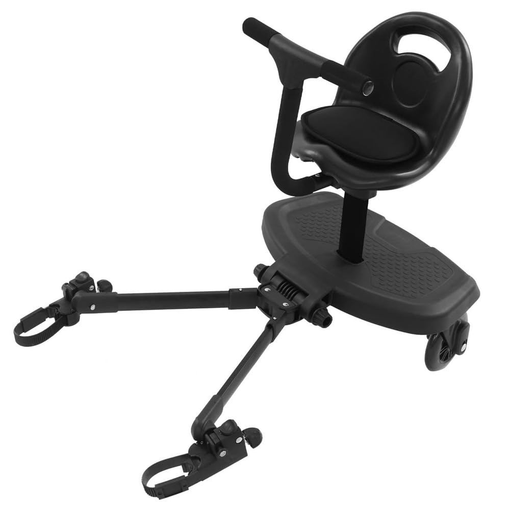 Tablero de Cochecito Universal 2 en 1, Plataforma con Asiento Desmontable, Soporta Niños hasta 50kg, para Niños de 2 a 6 Años, Accesorio de Asiento 2-en-1 para Cochecito