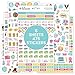 bloom daily planners Productivity Planner Stickers - Variety Sticker Pack - Six Sticker Sheets Per Pack!