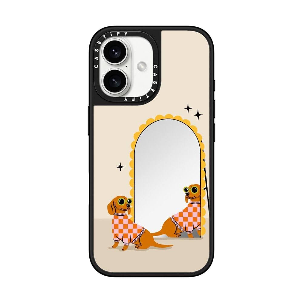 CASETiFY iPhone17 ケースCheckered Dachshund Amazon.com: CASETiFY Mirror Case for iPhone 16 [Reflective / 4.9