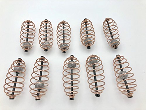 10Pcs Carp Fishing Tackle Spring Feeder 15G/0.5Oz Coarse Bait Tackle + Ball #TOP2