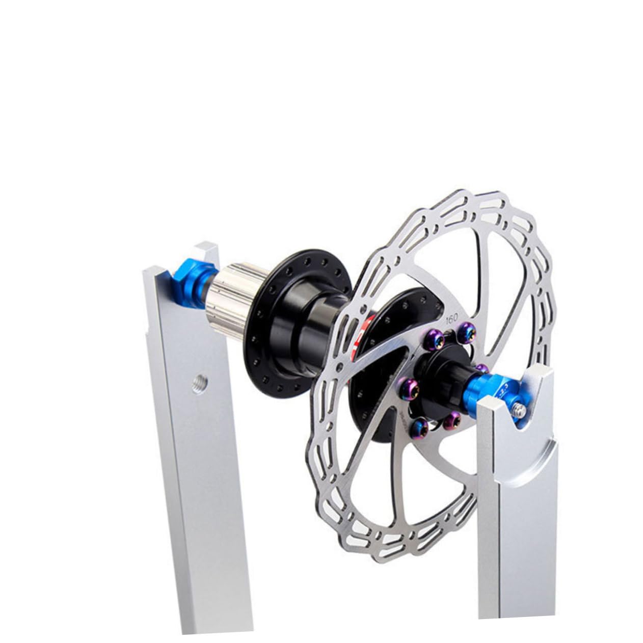 KICHOUSE Adjustment Table Thru-axle Converter Wheel Truing Adapter Easy Assembly Bike Repair Tool Handheld Size