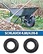 SOSALUK 2X 4.80/4.00-8 Schlauch Reifen Schubkarre Ersatzschlauch für Schubkarrenrad Gummischlauch mit TR13 Winkelventil Innenschlauch für Sackkarren Bollerwagen Rasenmähe Schiebekarre