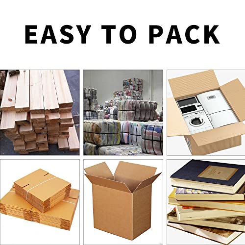 Image of Poly Strap, Polypropylene(PP) Strapping Roll, 1 /2 inch Width, 3200 inch Length - Ideal for Packaging and Shipping