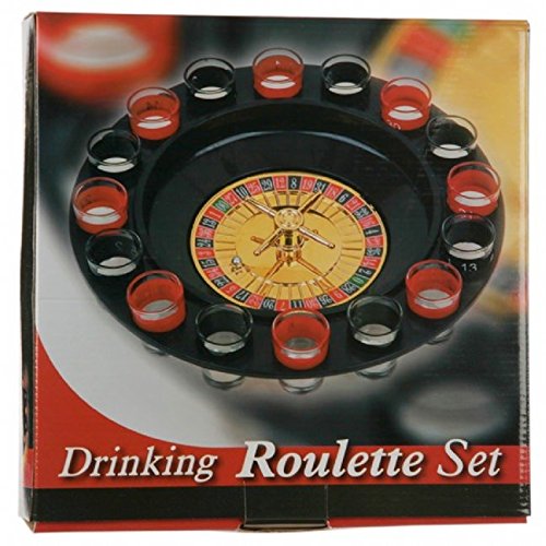 GIFTS INFINITY 16 Shot Roulette Drinking Game with Two Metal Balls